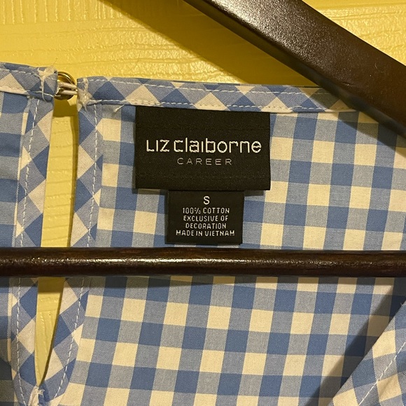 Classy Liz Claiborne Career Elbow Lace Sleeve Top - Picture 4 of 7